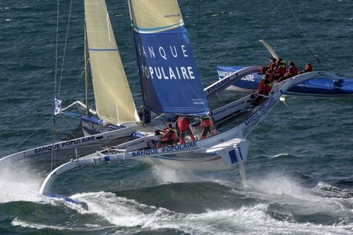 Sean Langman’s ORMA 60 class trimaran, Team Australia © Kos Picture Source http://www.kospictures.com